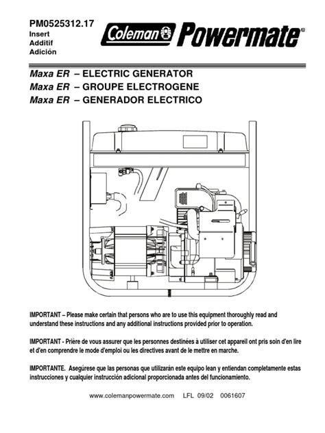 <b>Coleman Powermate PMJ8960 Owners Manual: Your Essential Guide to Generator Maintenance and Wiring Diagrams</b>